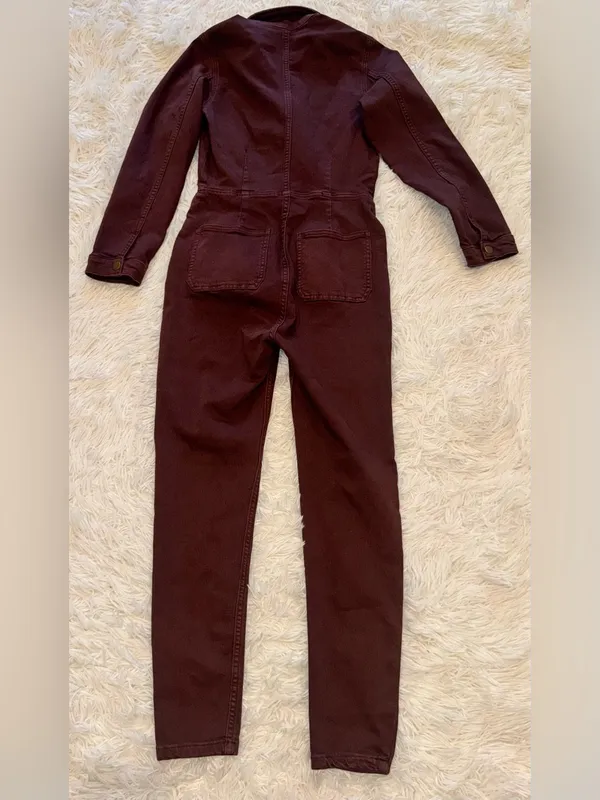 NWT Free People Lennox Jumpsuit in Bitter Barks sz S - Image 10