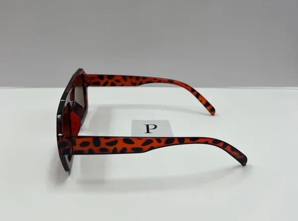 Brown leopard aviator sunglasses/ aviator leopard sunglasses - Image 3
