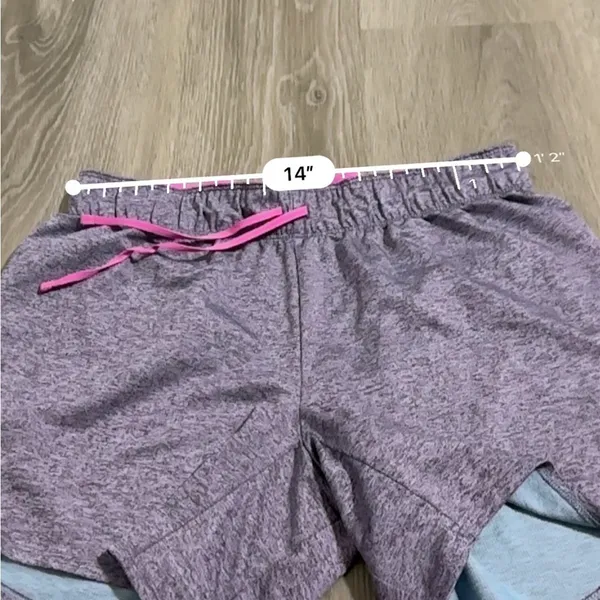 Nike Pro Dri Fit‎ Heather Purple Mid Rise Activewear Shorts Size S - Image 6