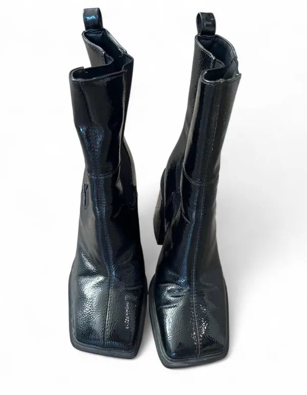 Circus NY Sam Edelman Lauren Snip-Toe Chelsea Patent Leather Boots 6.5 - Image 6