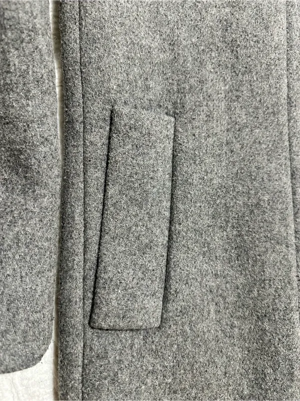 J. Crew Gray Stand Collar Wool-Blend Pea Coat - Image 7