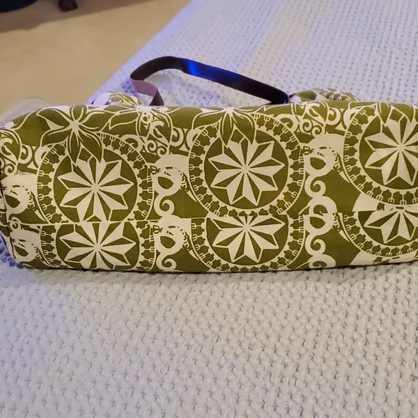 Adorable Green and Cream Cloth Bag (#8) - Image 4