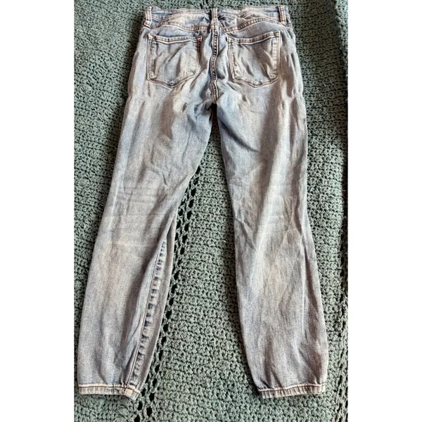 Sts Blue Emma Mid Rise Distressed Slim Straight Jeans Light Wash Size 28 - Image 2