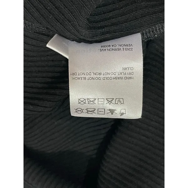 Reformation Julia Ribbed Sweater Tank - Black - Medium - Image 13