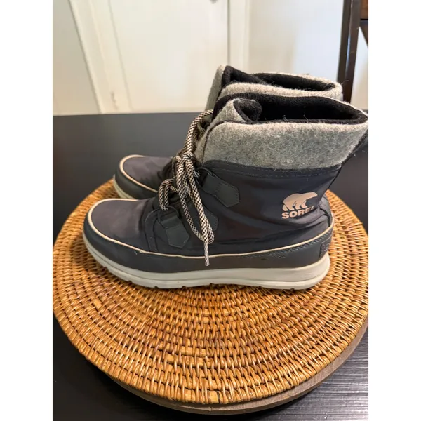 Sorel Explorer Joan Waterproof Winter Boots Gray Quarry NL3421-026 Womens 10‎ - Image 7