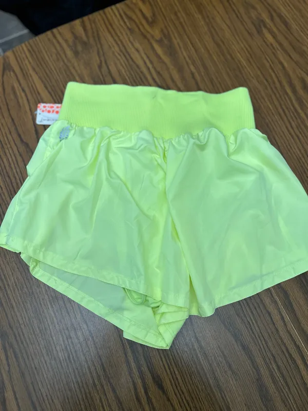 Free People Carpe Diem Shorts-Highlighter Yellow - Image 7