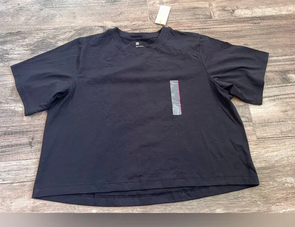 All In Motion T Shirt Women’s XXL Short Sleeve Boxy Fit Cropped length NWT #111 - Image 3