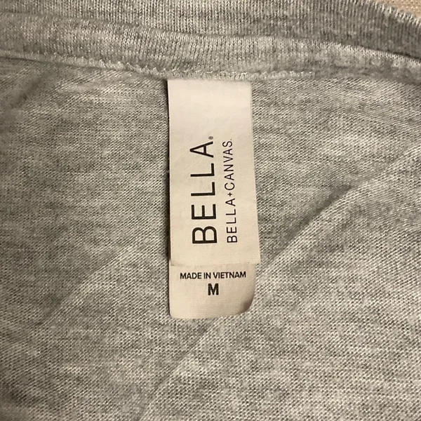 Bella Canvas Gray Long Sleeve Top with Floral Graphic - Image 6