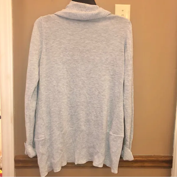 Sans Souci Open Front Ribbed Pocket Cardigan Grey Small‎ - Image 2