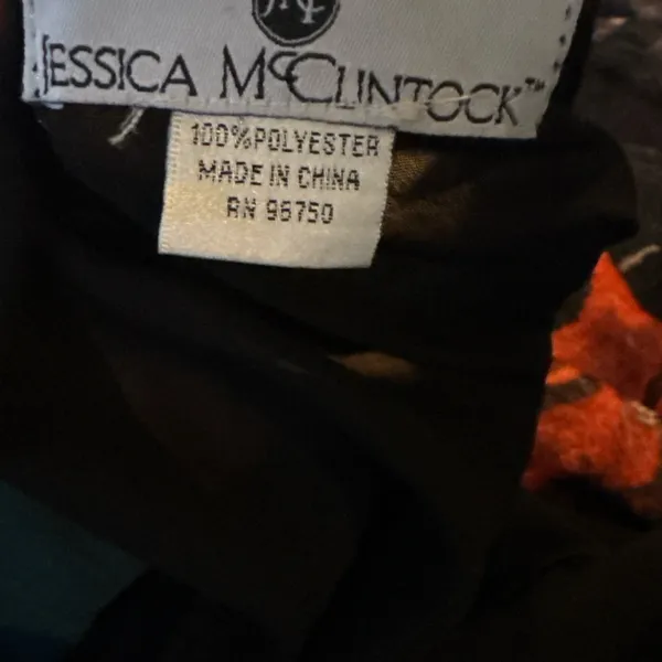 Vintage Jessica McClintock Black Sheer Beaded Kimono Overlay Evening Jacket - Image 6