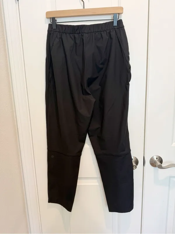 LULULEMON Essential High Rise Trouser Pants in Black size‎ 8 Pleated Front Ankle - Image 5
