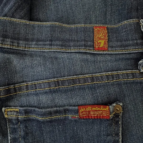 Seven For All Mankind The Skinny Jeans Dark Wash Size 28 Mid Rise Stretch‎ - Image 10