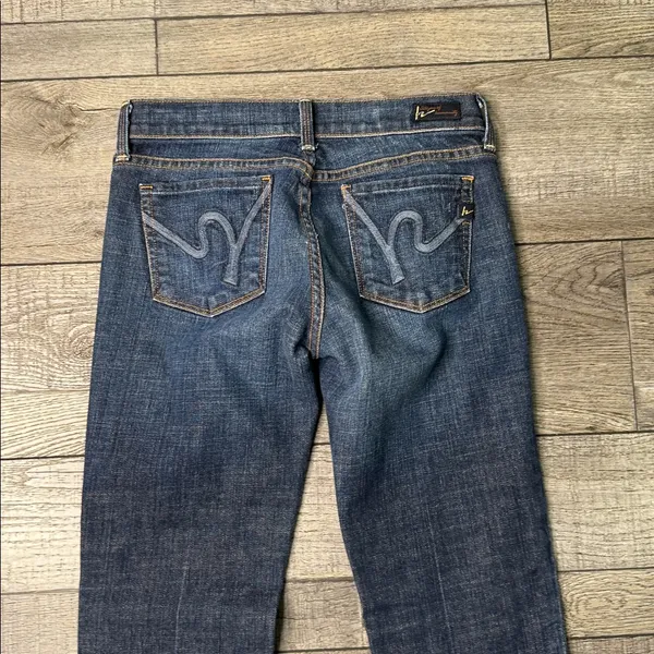 Citizens Of Humanity Margo Low Waist, Boot Cut Stretch Blue Jeans - Image 8