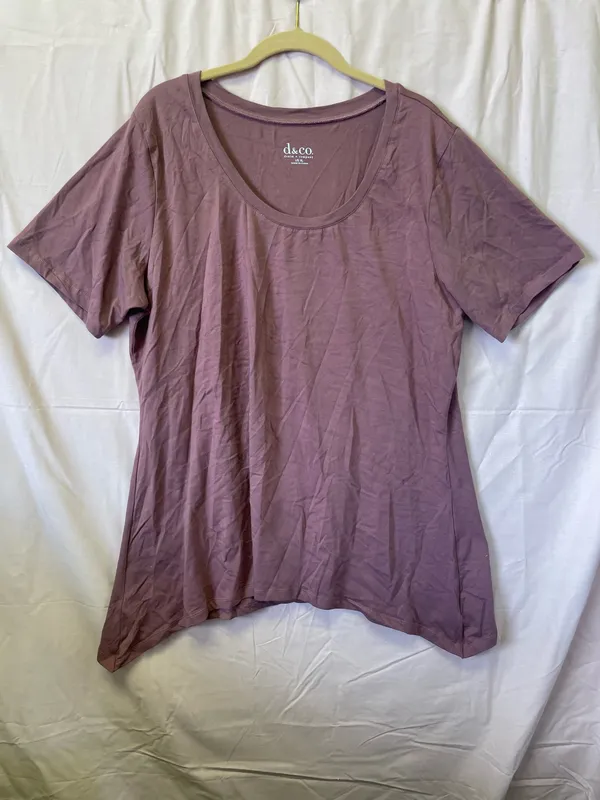 Denim & Co. Short Sleeve Scoop Neck Trapeze Top A214615 Size XL - Image 9