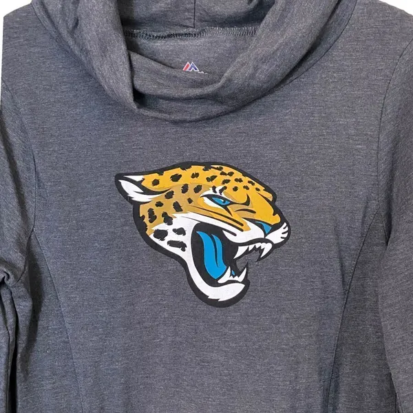 Jacksonville Jaguars Majestic Charcoal Great Play Pullover Hoodie - Image 3