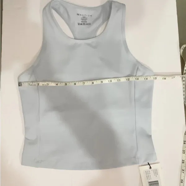 P.E Nation Women’s Active Tank Top Small Blue Cropped Athletic Workout Top - Image 6