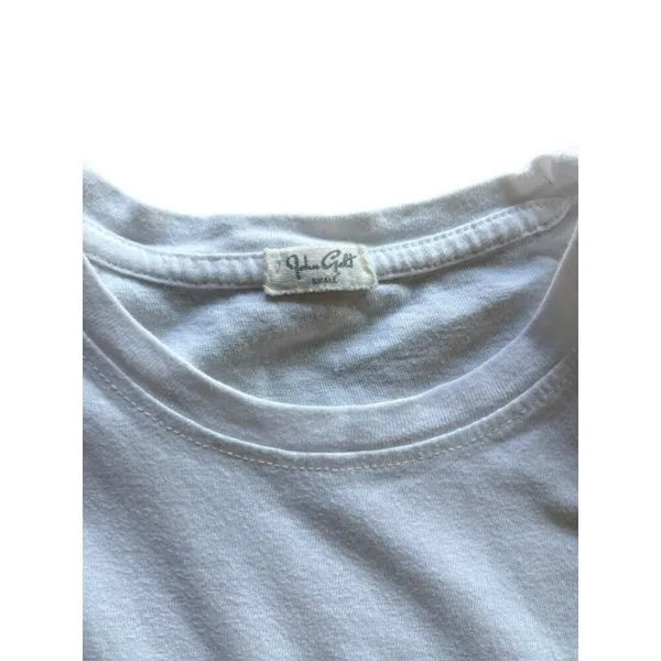 John Galt Women's Short Crop White Top - Image 4