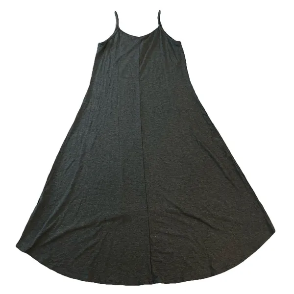 City Lights San Francisco‎ Maxi Dress Large Charcoal Made In USA - Image 2