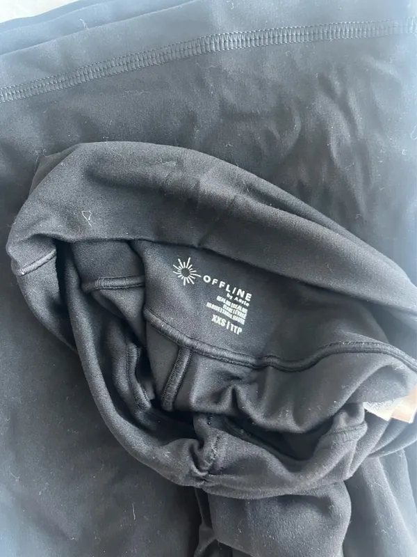 Black Aerie Flare Leggings - Image 2