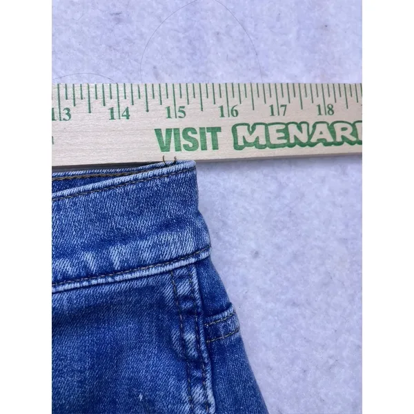 J.Crew 9" Vintage Slim Straight Jeans‎ Women 28 Blue Denim Stretch Casual - Image 5