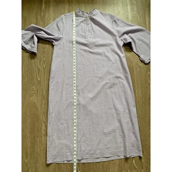 Rungolee Jacqueline‎ Dress Womens XL Purple Gingham Midi Ruffle Cottagecore NWT - Image 10
