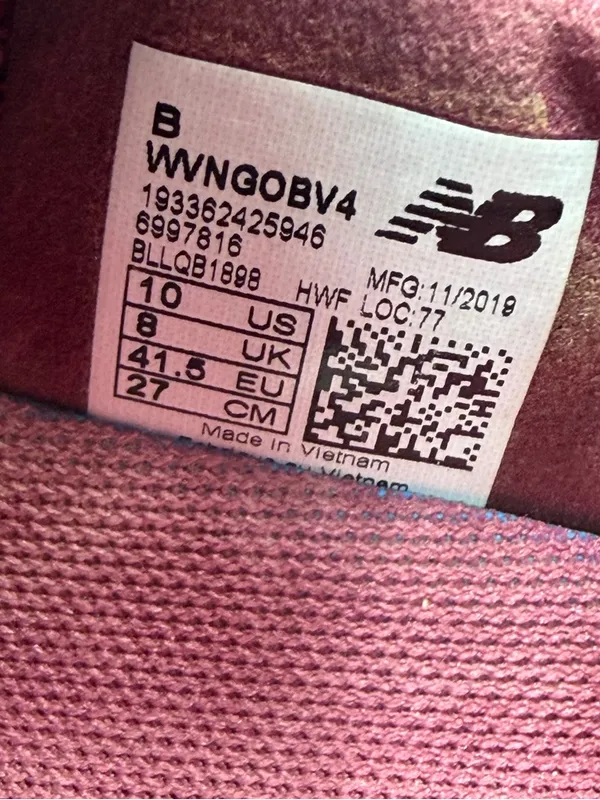 New Balance Fresh Foam Vongo v4 Womens 10 B Burgundy Stability Running Shoes - Image 10