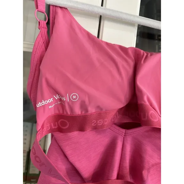 Outdoor Voices Move Free Leotard Bodysuit Cerise‎ Pink Size medium NWT NE… - Image 10