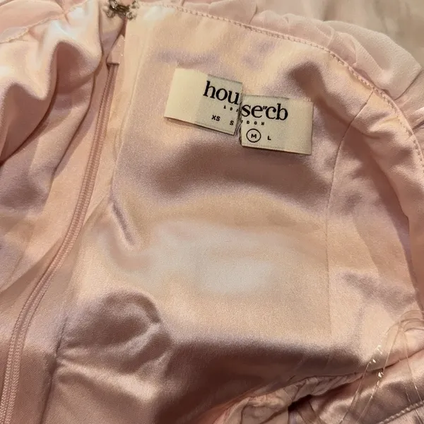 NWOT House of Cb Amaris Ballerina Pink Baby Doll Mini Dress sz M - Image 6