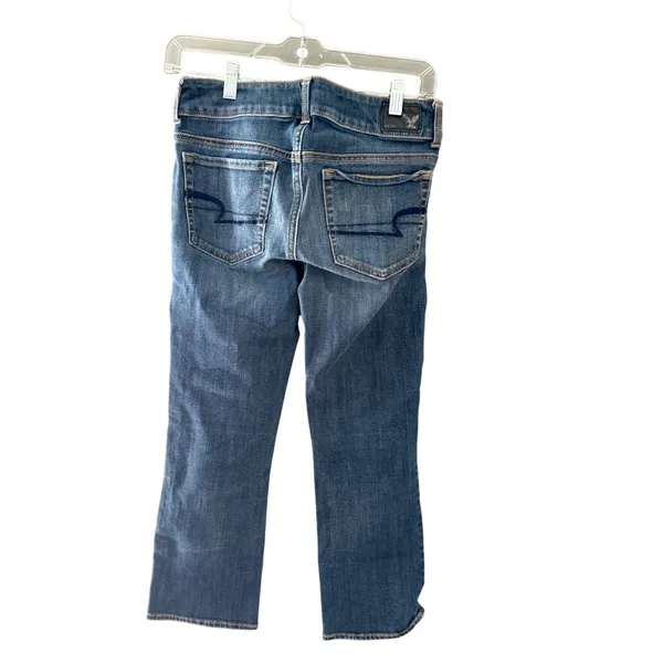 American Eagle Vintage Y2k Artist‎ Crop Capri Jeans Womens 2 Mid Rise Denim - Image 2