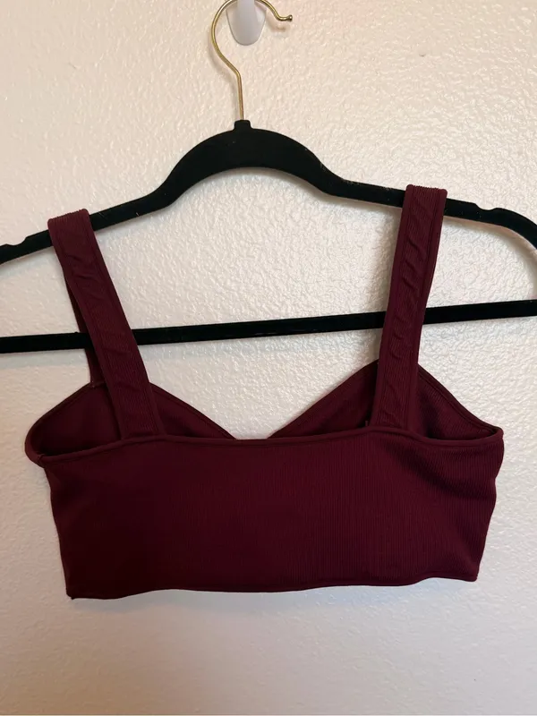 Set Active Seamless Bustier Ribbed Sports Bra XL - Image 3