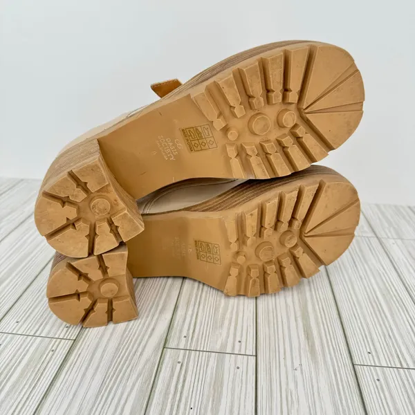 Oasis Society Sarah platform buckle block chunky heel shoes Maryjanes tan size 9 - Image 9