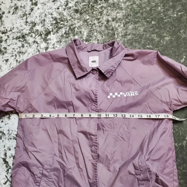 Vans Purple Snap Button Windbreaker‎ Jacket - Image 6