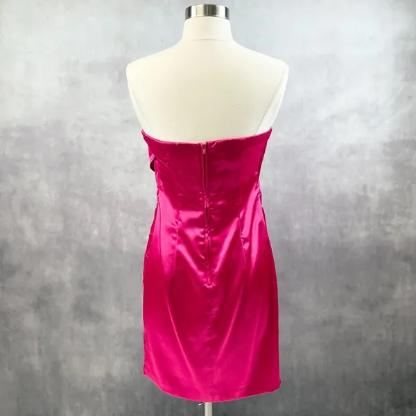 B Wear Too Womens Dress Mini Satin Pink Size 5 Glam Going Out‎ Party Cocktail - Image 4