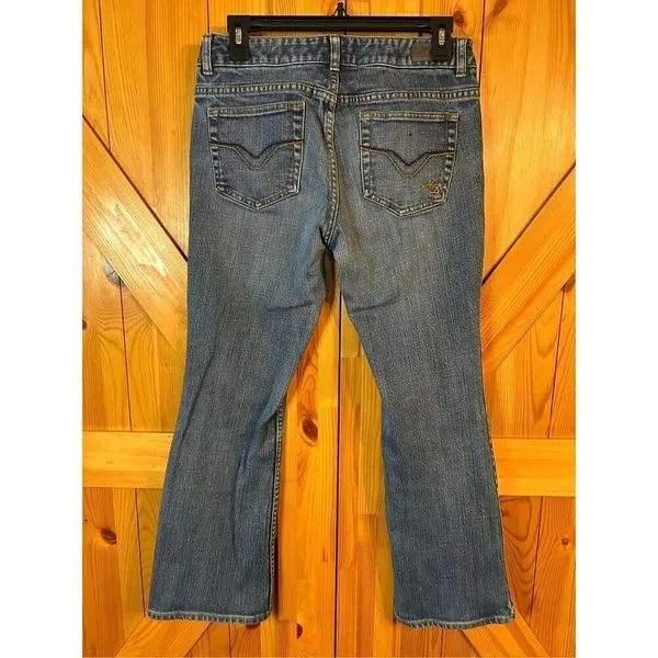 Harley Davidson jeans boot medium wash size 6 petite (4975) Blue - Image 4