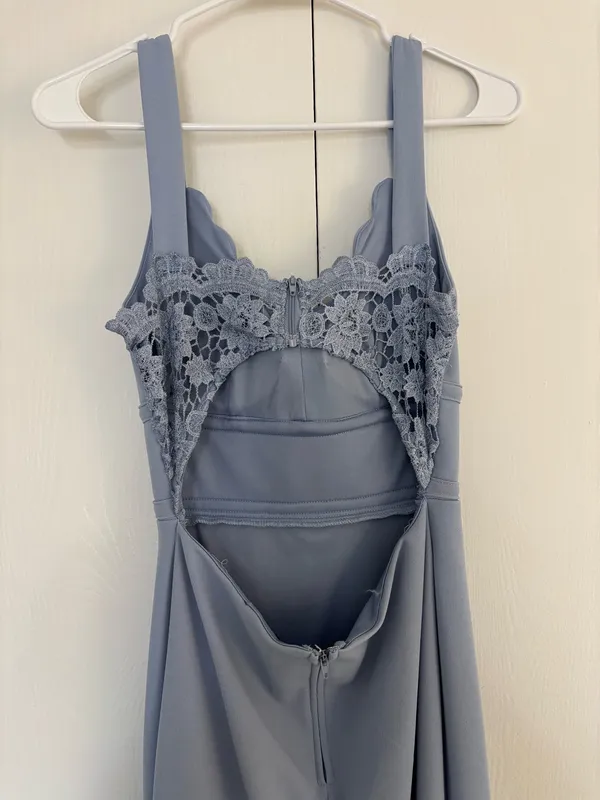 City Studios Slate Light Blue Prom Dress - Image 4