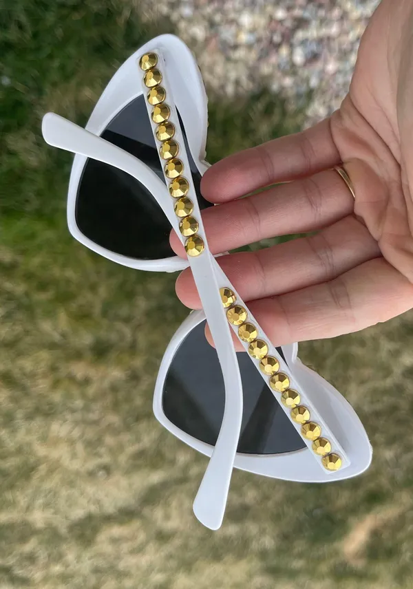 Bride Sunglasses Gold - Image 7