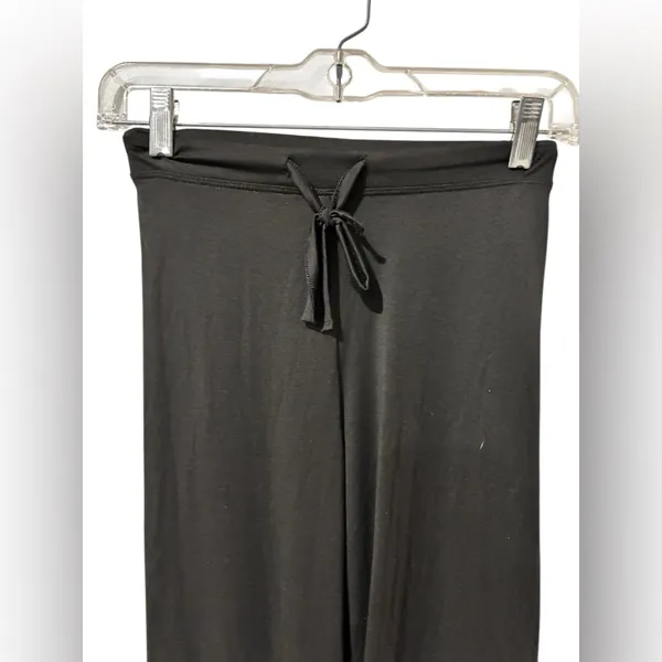 Elegant Black Women's Sleepwear Pants. Drawstring & Elastic Waist Size L - Image 4