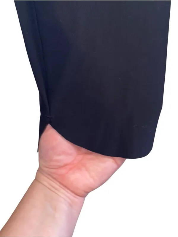 Authentic Athleta Venice Pintuck Ankle Pants in a classic black colorway - Image 5