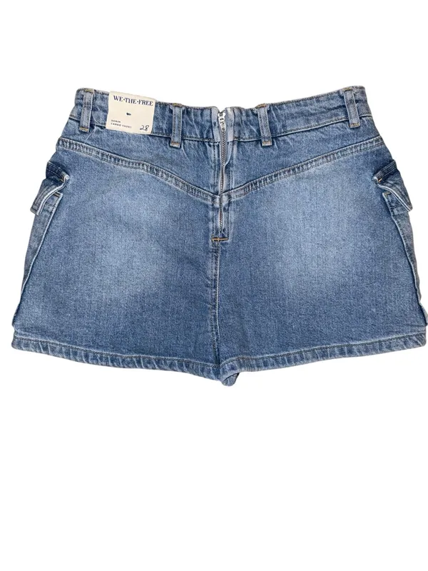 NWT- Free People We The Free Denim Cargo Skort - Sz 28 - Image 6
