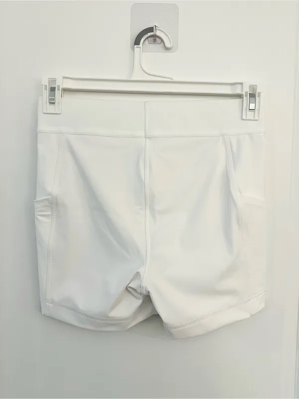 Lululemon Luxtreme High-Rise Tennis Short 3.5" White Size 8 - Image 5