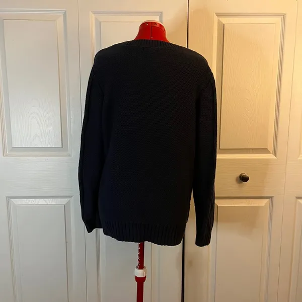 Gap Chunky Cable Knit Sweater Navy XXL - Image 2