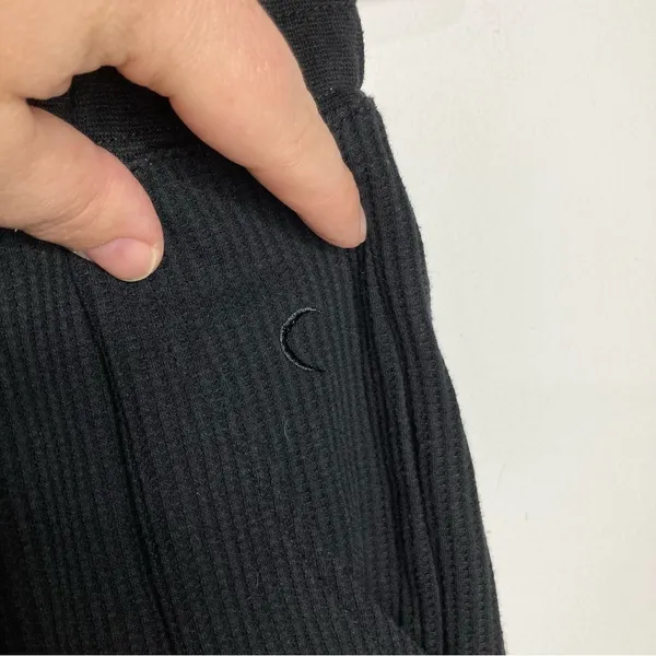ZYIA‎ Don’t Wake Me joggers black waffle Knit size XS - Image 4