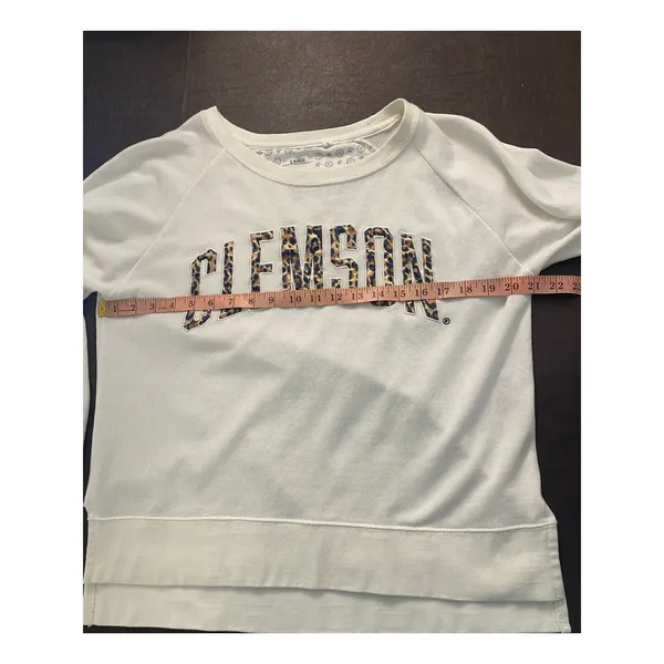 Clemson Leopard Print Sweatshirt Three Square‎ by Royce Apparel Women’s Large - Image 5