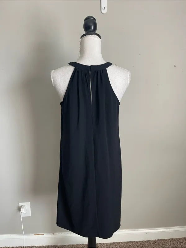 CALVIN KLEIN Black Halter Swing Dress Sz 6 - Image 5