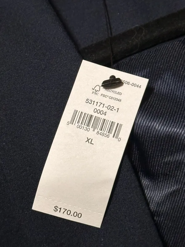 Banana Republic Ponte Collarless Blazer in Preppy Navy NWT XL - Image 5