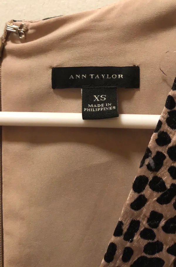Ann Taylor Leopard Print Sleeveless Dress XS - Image 7