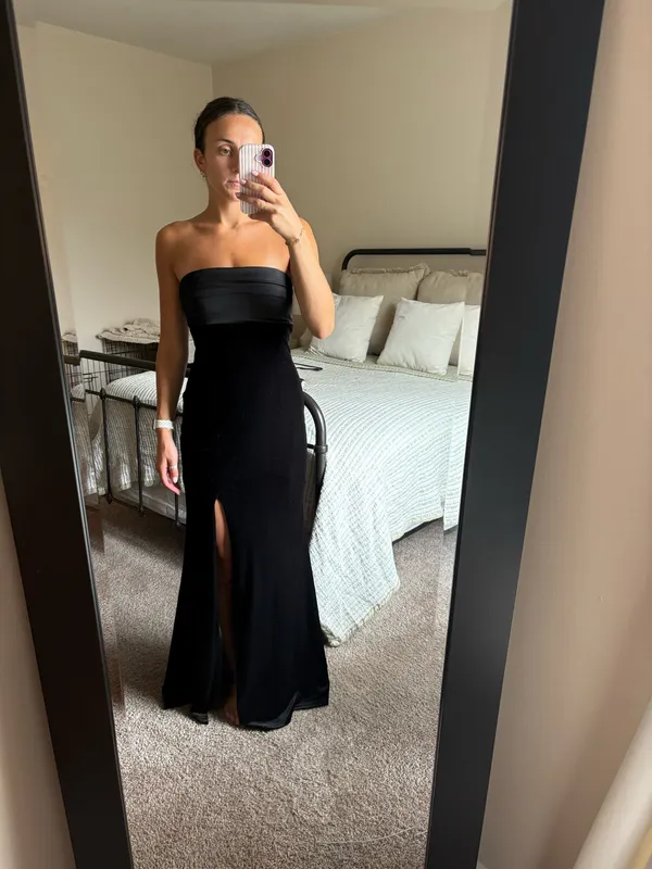 Club L Black velvet dress - Image 3