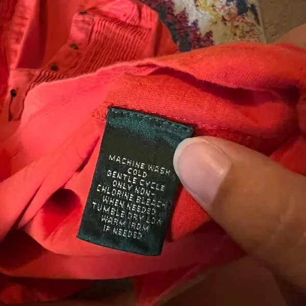 Ralph Lauren‎ large orange blouse - Image 9