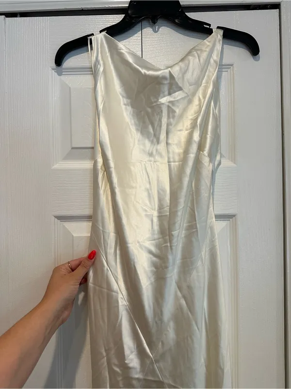 Reformation Isabelle Silk Dress - Image 4