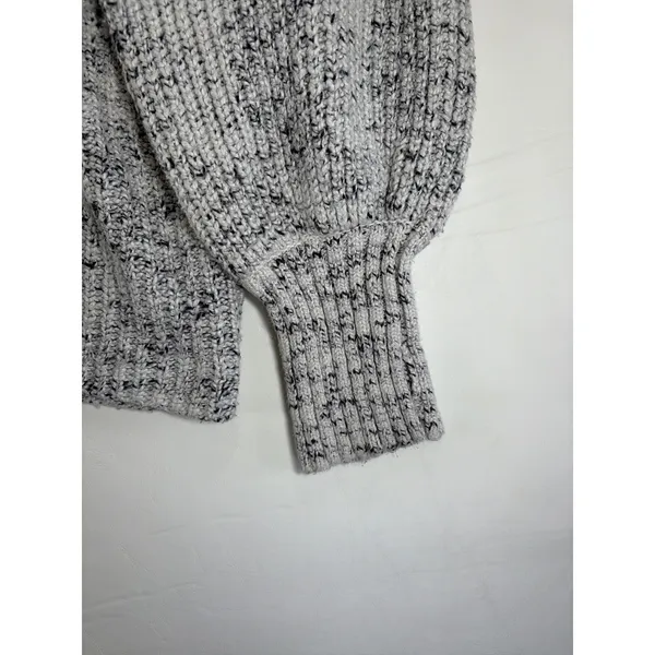 OFFLINE by Aerie Gray Marled Comfy Cotton Oversized Turtleneck Sweater Large - Image 10